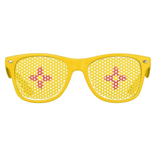 Lunettes De Fête Enfant Flag du Nouveau-Mexique (Devant)