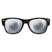 Lunettes De Fête Enfant Goofy Bloodshot Blue Eyeballs Halloween (Devant)