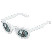 LUNETTES DE FÊTE ENFANT GROS CHAT AUX YEUX BLEUS. CHAT ALIEN EXTRATERRESTR (Angle)