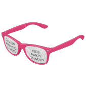 Lunettes De Fête Enfant Mariage Personnalisé Privilégie LES TONS DE FÊTE P (Angle)