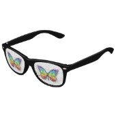 Lunettes De Fête Enfant Monarque papillon arc-en-ciel (Angle)