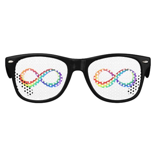 Lunettes De Fête Enfant Symbole d'infinité arc-en-ciel stratifié (Devant)