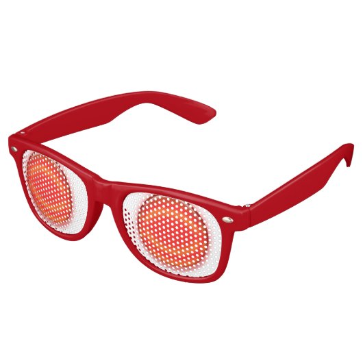 Lunettes de fête - Orbes rouges (Angulaire)