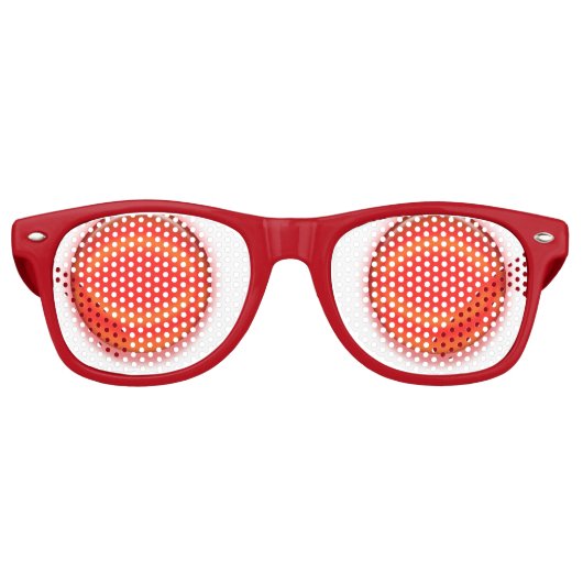 Lunettes de fête - Orbes rouges (Devant)