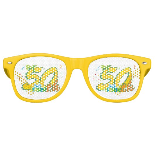 Lunettes De Fête Retro 50e anniversaire (Devant)