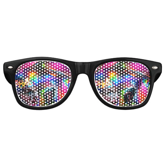 Lunettes De Fête Retro Achulophobie (Devant)