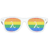 Lunettes De Fête Retro Activisme gay pride (Devant)
