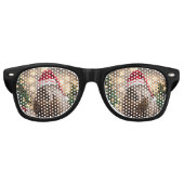 Lunettes De Fête Retro adorable Noël Wombat, (Devant)