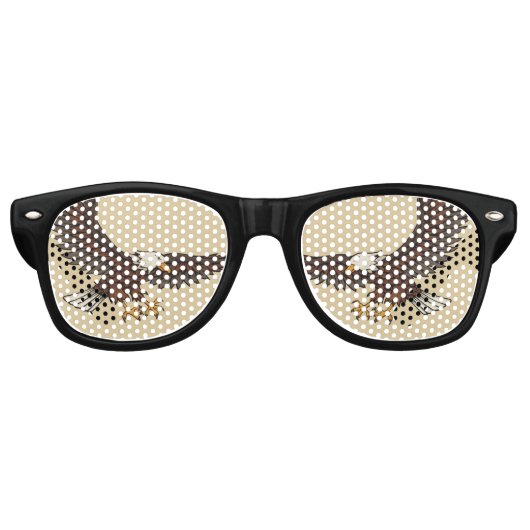 Lunettes De Fête Retro Aigle attaquant (Devant)