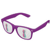 Lunettes De Fête Retro Ananas coloré cool (Angulaire)