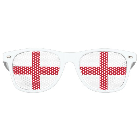 Lunettes De Fête Retro Angleterre Drapeau anglais patriotique (Devant)
