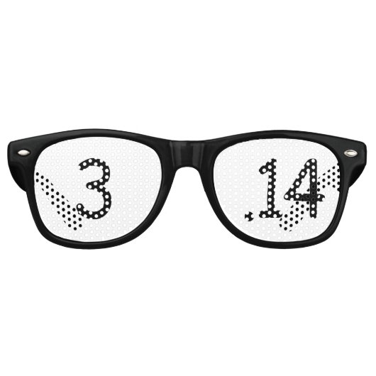Lunettes De Fête Retro Anniversaire d'Einsteins (Devant)