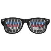 Lunettes De Fête Retro Anti-Trump - Les vétérans contre Trump (Devant)