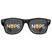 Lunettes De Fête Retro Anti-Trump - Nope Edition (Devant)
