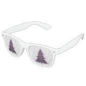 Lunettes De Fête Retro Arbre de Noël Moody | Plum foncé pourpre éclat (Angulaire)