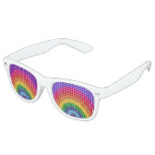 Lunettes De Fête Retro Arc-en-ciel (Angulaire)