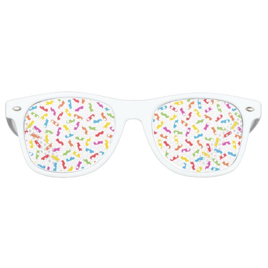 Lunettes De Fête Retro Arc-en-ciel (Devant)