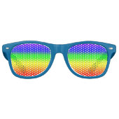 Lunettes De Fête Retro Arc-en-ciel (Devant)