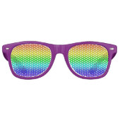 Lunettes De Fête Retro Arc-en-ciel (Devant)