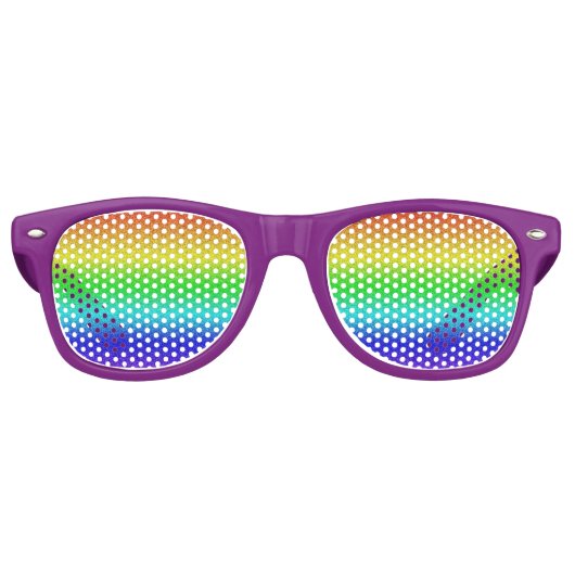 Lunettes De Fête Retro Arc-en-ciel (Devant)