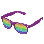 Lunettes De Fête Retro Arc-en-ciel (Angulaire)