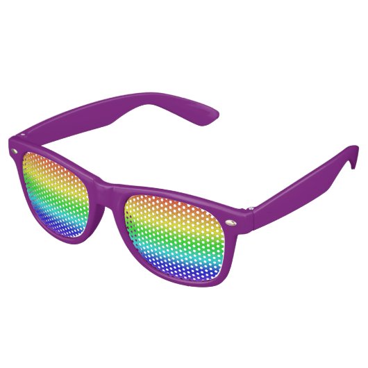 Lunettes De Fête Retro Arc-en-ciel (Angulaire)