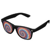 Lunettes De Fête Retro Arc-en-ciel  (Angulaire)