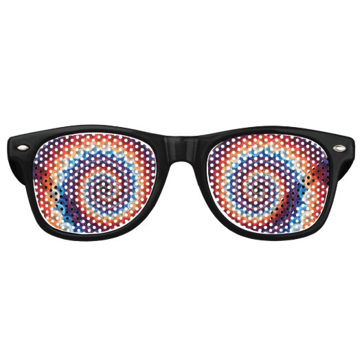 Lunettes De Fête Retro Arc-en-ciel  (Devant)