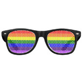 Lunettes De Fête Retro Arc-en-ciel (Devant)
