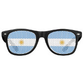 Lunettes De Fête Retro Argentina flag (Devant)