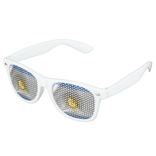 Lunettes De Fête Retro Argentina flag (Angulaire)