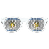 Lunettes De Fête Retro Argentina flag (Devant)