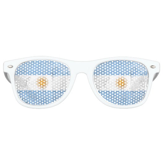 Lunettes De Fête Retro Argentine (Devant)
