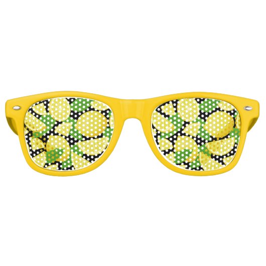 Lunettes De Fête Retro Arrière - plan citron (Devant)