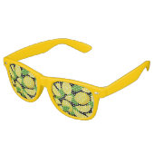 Lunettes De Fête Retro Arrière - plan citron (Angulaire)