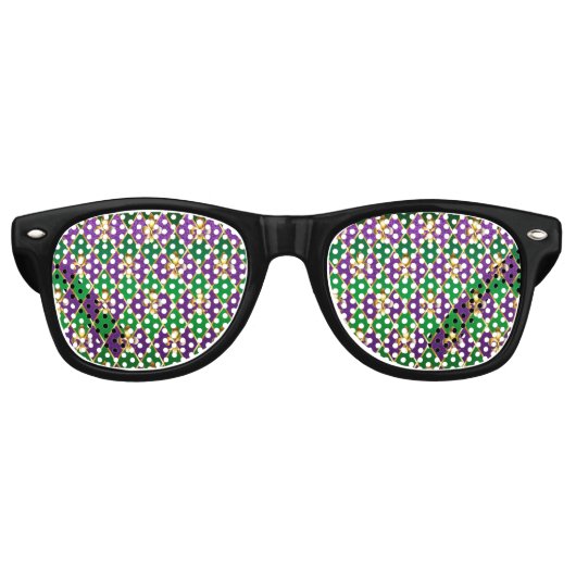 Lunettes De Fête Retro Arrière - plan de bijoux Mardi Gras (Devant)