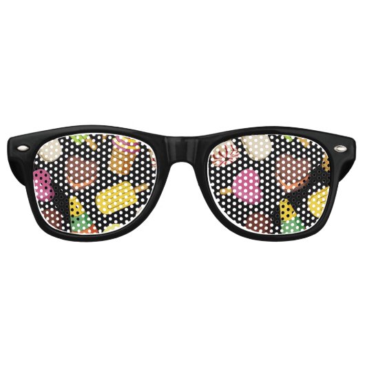 Lunettes De Fête Retro Arrière - plan de glace (Devant)