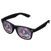 Lunettes De Fête Retro Astronaut BITCOIN-Crypto (Angulaire)
