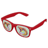 Lunettes De Fête Retro Attaque de serpent Psychedelic Surreal Art (Angulaire)