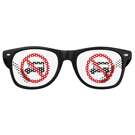 Lunettes De Fête Retro AUCUN TAXI Tuk-Tuk ⚠ Route de Thaïlande ⚠ (Devant)