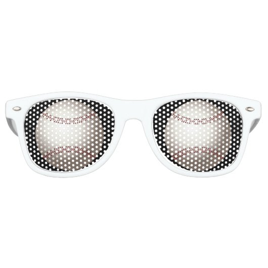 Lunettes De Fête Retro Baseball (balle) (Devant)