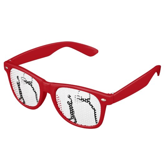 Lunettes De Fête Retro Basket (Angulaire)