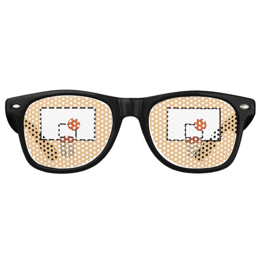 Lunettes De Fête Retro Basket-ball (Devant)