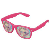 Lunettes De Fête Retro Beauté tropicale rétro (Angulaire)