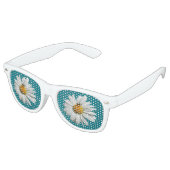 Lunettes De Fête Retro Bee on Daisy Alaskan Summer Nature (Angulaire)