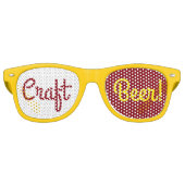 Lunettes De Fête Retro Bière artisanale (Devant)