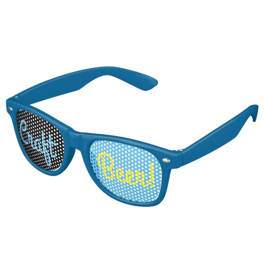 Lunettes De Fête Retro Bière artisanale 3 (Angulaire)