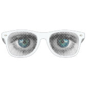 Lunettes De Fête Retro Big Blue Eyes (Devant)