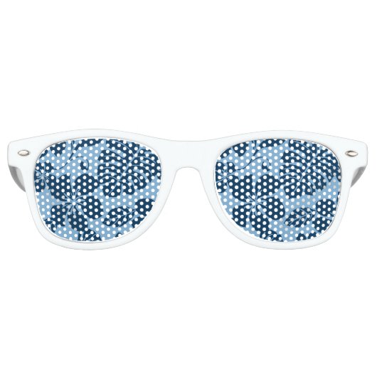 Lunettes De Fête Retro BIKINI ROSE (BLEU x 2) (Devant)