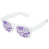 LUNETTES DE FÊTE RETRO BIKINI ROSE (GRAPE) (Angulaire)